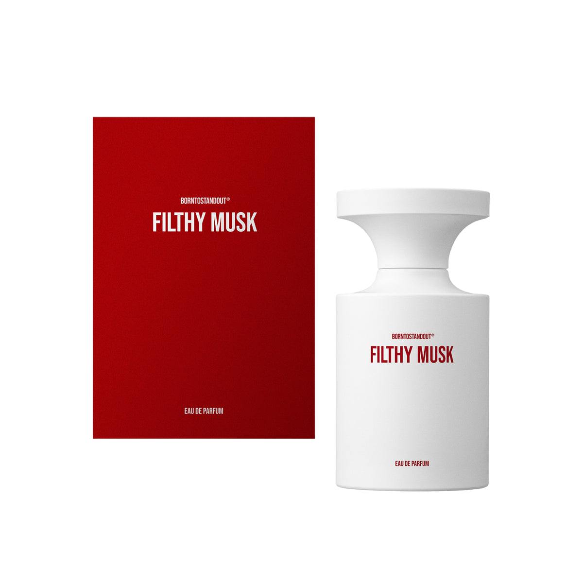 BornToStandOut Filthy Musk Eau de Parfum 100 ml, flacone con confezione