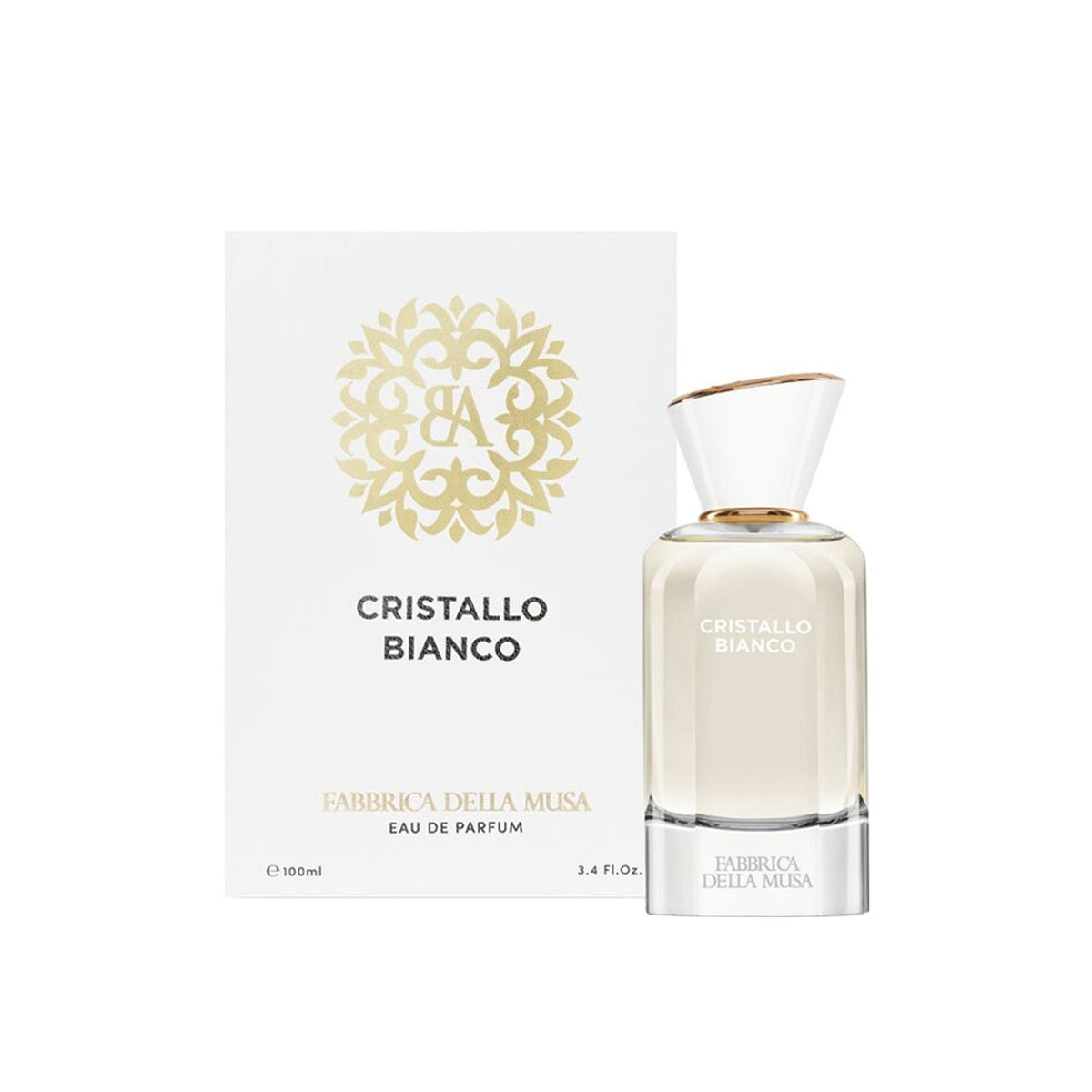 Fabbrica Della Musa Cristallo Bianco Eau de Parfum 100 ml – flacone e confezione