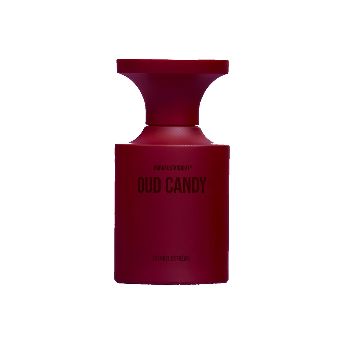 Oud Candy Extrait de Parfum 50 ml, flacone su fondo bianco